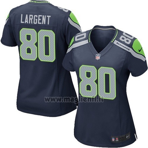 Maglia NFL Game Donna Seattle Seahawks Largent Blu Oscuro